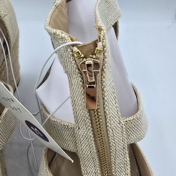 Women's Carla A New Day Espadrille Zip Sandals Cream Size 11 New With Tags Pumps - Picture 5 of 10